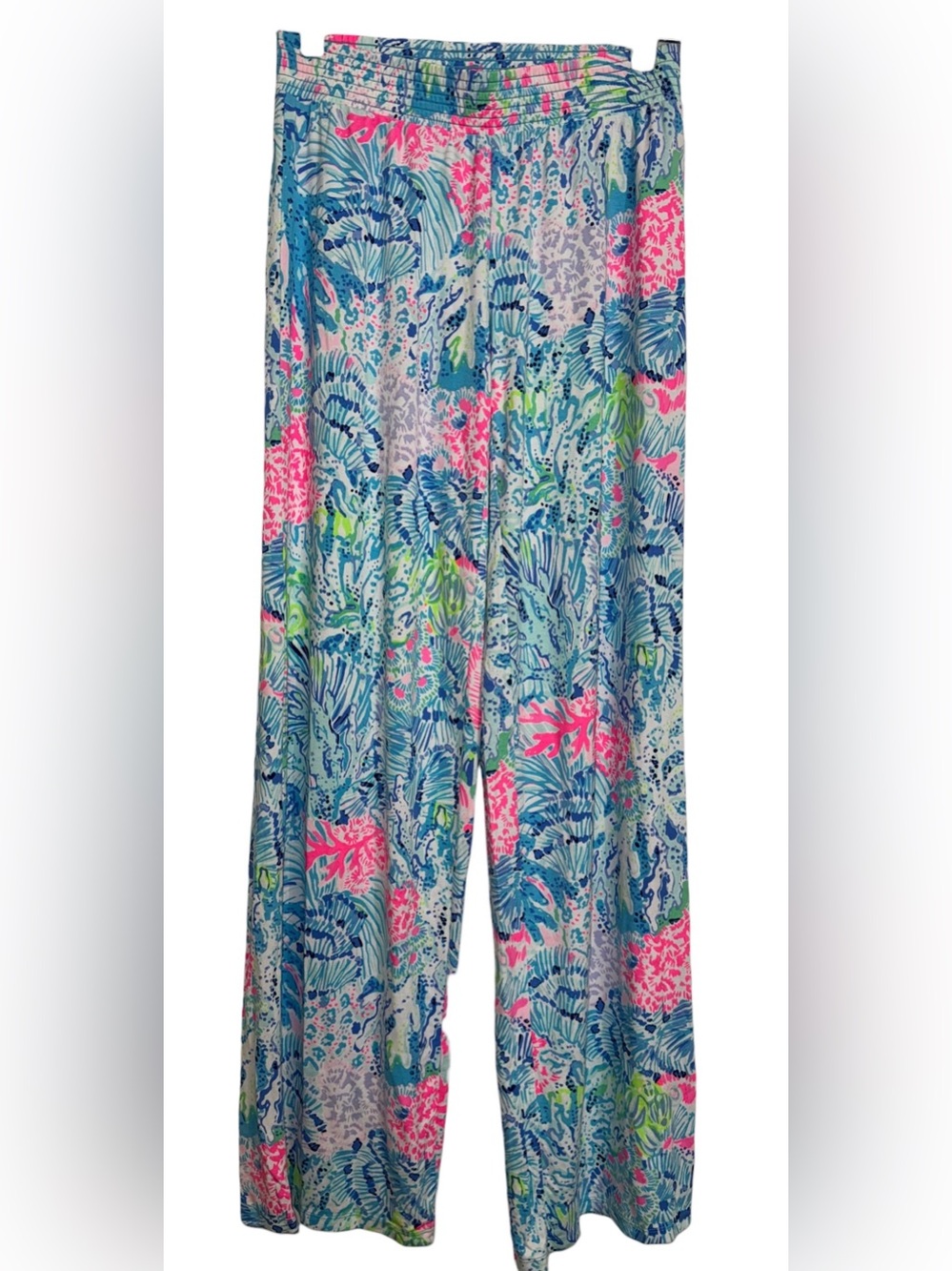 Lilly Pulitzer Women's Wide-Leg Printed Pants - Blue & Pink XS
